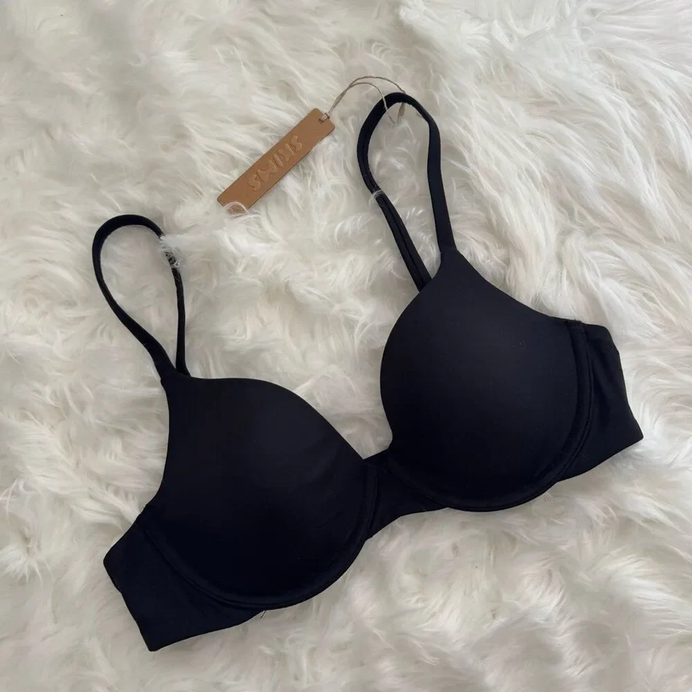 Skims Fits Everybody T-shirt Bra Onyx Size 32B BR-TSH-2023 - Picture 3 of 7